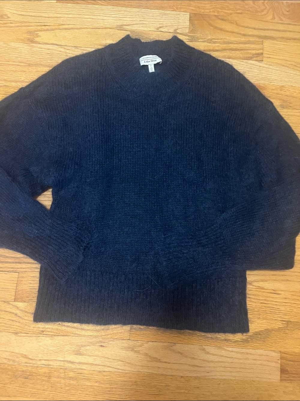 & Other Stories Navy Blue Crewneck Sweater - small oversized